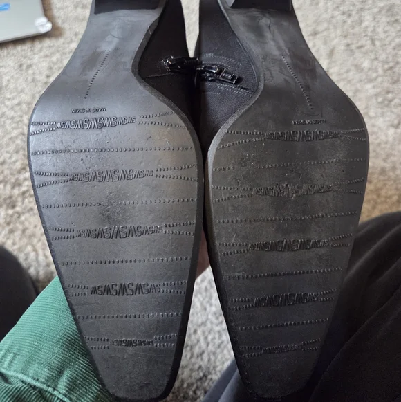 Stuart Weitzman Gore-Tex Black Heeled Boots 7.5 - Picture 13 of 16